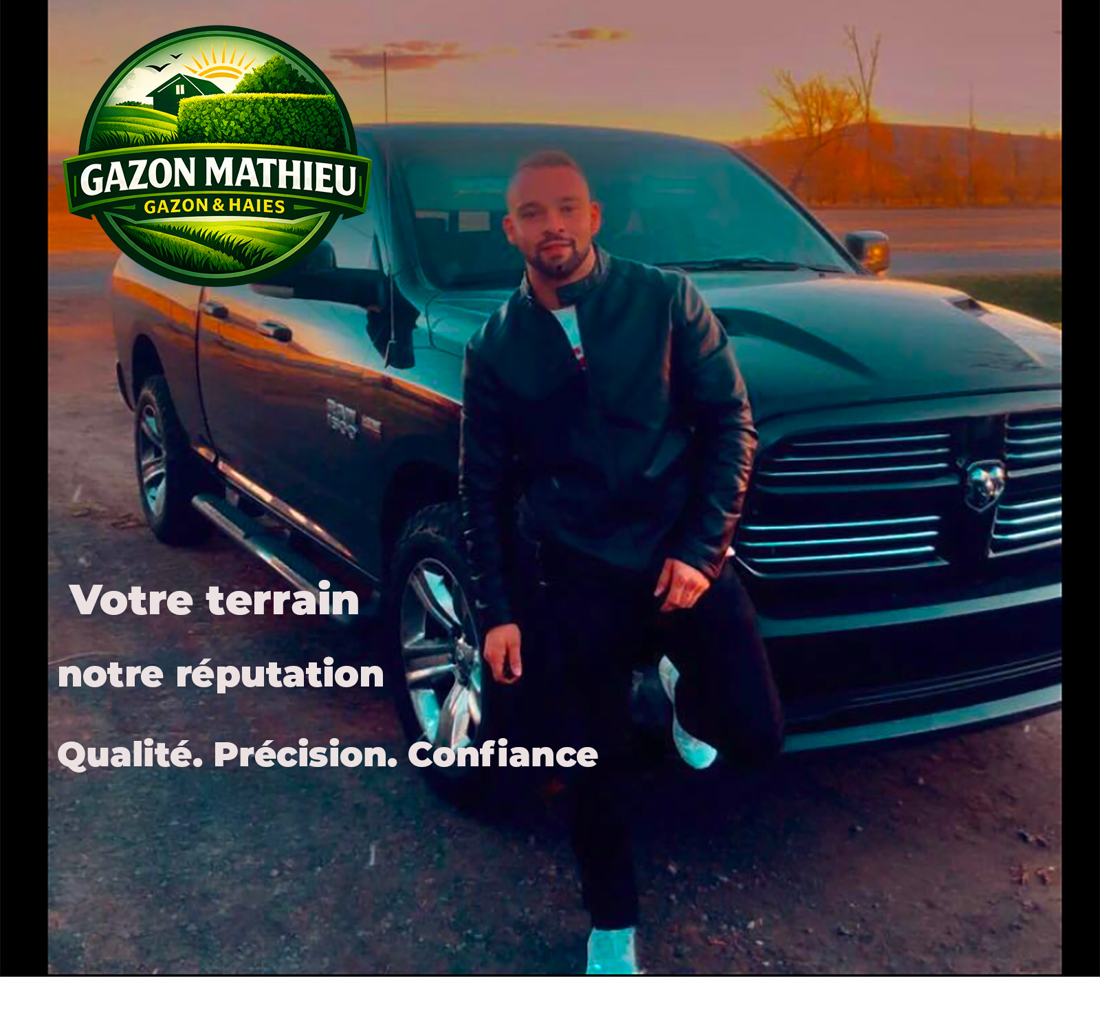 Équipe professionnelle d'entretien paysager